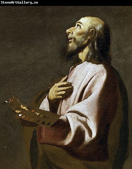 Francisco de Zurbaran Detail from Saint Luke as a Painter before Christ on the Cross. Widely believed to be a self-portrait